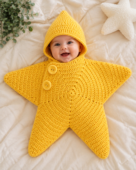 Premium Wool Handmade Baby Outfit with Matching Hood | Soft & Cozy Newborn Wear