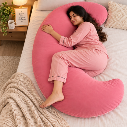 Hug Pillow for Adults, C-Shaped Pregnancy & Full Body Pillow for Sleeping