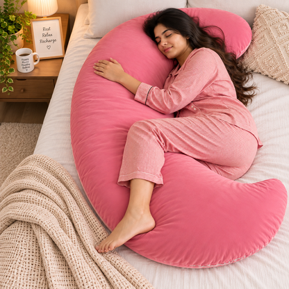 Hug Pillow for Adults, C-Shaped Pregnancy & Full Body Pillow for Sleeping