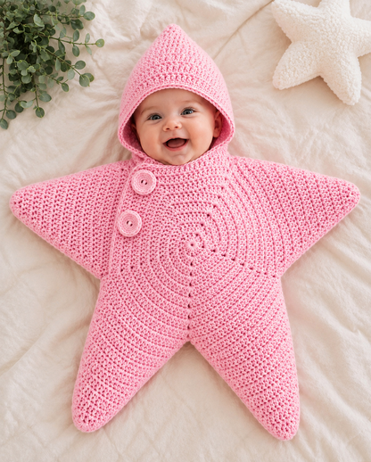 Premium Wool Handmade Baby Outfit with Matching Hood | Soft & Cozy Newborn Wear